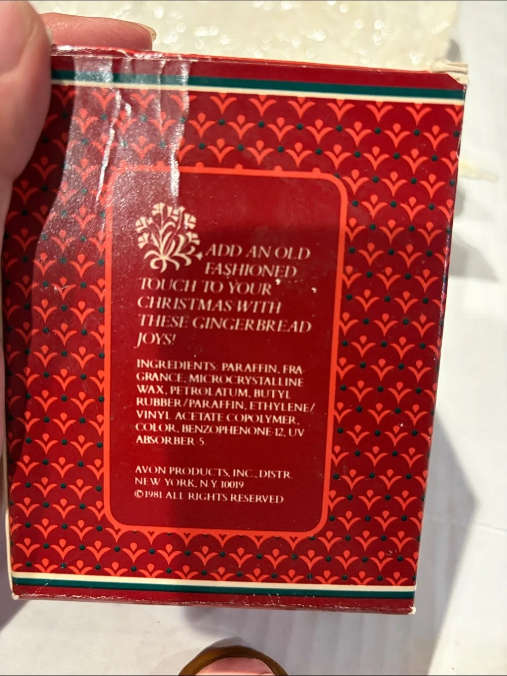 Avon decorative gingerbread